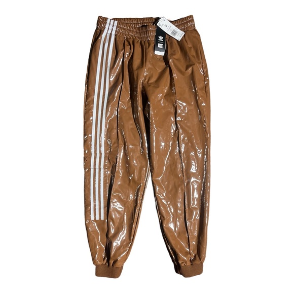 Adidas Ivy Park x Adidas Latex Track Pants Wild Brown - Picture 1 of 5